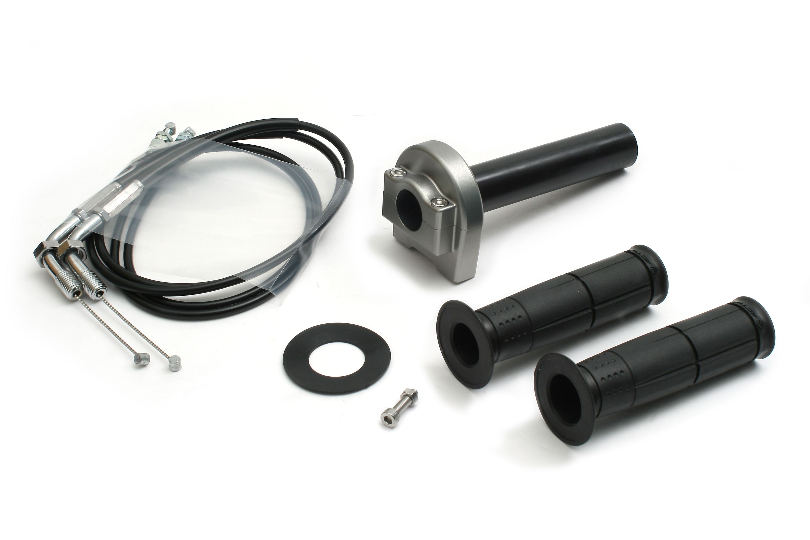 アクティブ 1068733 スロットルキット タイプ1 メッキ金具 ガンメタ 巻取φ44 1050mm TMRキャブレターキット専用
