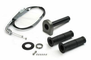 アクティブ 1069852 スロットルキット タイプ2 メッキ金具 ガンメタ 巻取φ36 ER-4n ER-6f ER-6n ニンジャ400R ニンジャ650R