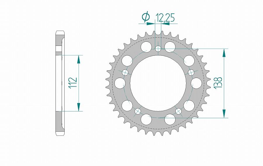 VTR1000F XL1000V CBR900RR ホーネット900 スプロケット リア 525-44 アルミ ハードアルマイト 1枚 アファム 11613-44 スプロケ 駆動系 パーツ プロト