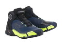 アルパインスターズ CR-X DRYSTAR RIDING SHOES ブラック/ダークブルー/イエローフロー US9.5/27cm バイク ツーリング 靴 く...