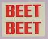 BEET 0701-BS2-06 BEET ステッカースモール レッド