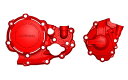 アチェルビス 0024435 エンジンケースガード レッド ホンダ CRF250RX(19-21) CRF250R(18-21)