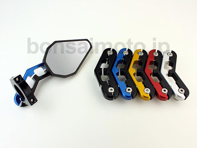 DRIVEN ドリブン DXM-BK D-AXIS アジャスタブルミラー ブラック 1個 左右兼用 ボンサイモト