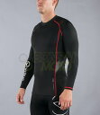 VIRUS ヴァイラス FSW110723-BLK-xl Xフォーム コンプレッションロングスリーブ(SiO5X) メンズ ブラック XL 長袖 インナー 下着...