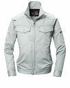 BURTLE バートル 1101 長袖ジャケット シルバー 4Lサイズ 春夏用 メンズ 上着 ブルゾン 制電ケア 作業服 作業着 ユニホーム 1101シリーズ