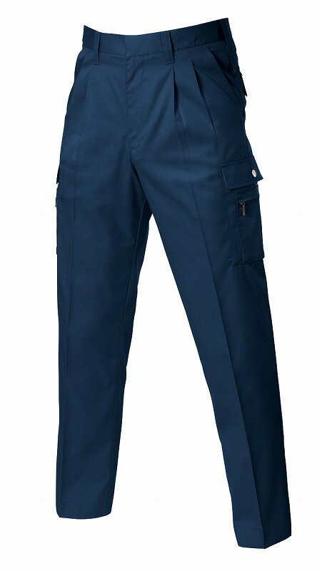 BURTLE バートル 605 ツータックカーゴパンツ ネイビー 79サイズ 秋冬用 メンズ ズボン 制電ケア リサ..