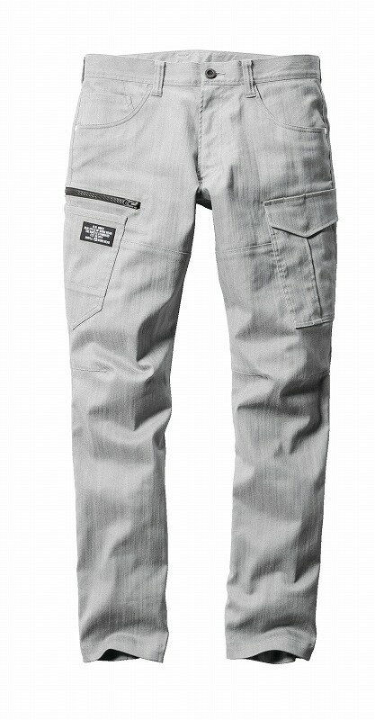 BURTLE バートル 1802 カーゴパンツ シルバー 4Lサイズ ユニセックス 秋冬用 ズボン ストレッチ 制電ケア 作業服 作業着 ユニホーム 1801シリーズ