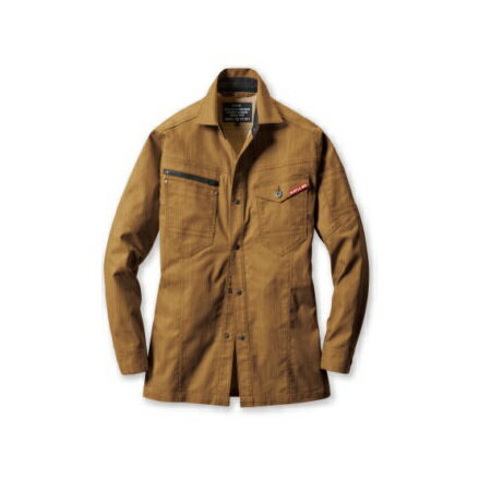 バートル 1815 長袖シャツ アーバンブラウン Lサイズ ユニセックス 春夏用 ストレッチ 制電ケア 形態安定 作業服 作業着 ユニフォーム 1811シリーズ