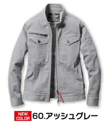 BURTLE バートル 5011 ジャケット 60/アッシュグレー Lサイズ メンズ 春夏用 5011シリーズ 上着 ブルゾ..