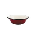 キャプテンスタッグ UH0514 ホーローボウル レッド 16cm 皿 さら 深め バーベキュー アウトドア キャンプ UH-0514 UH-514(4)