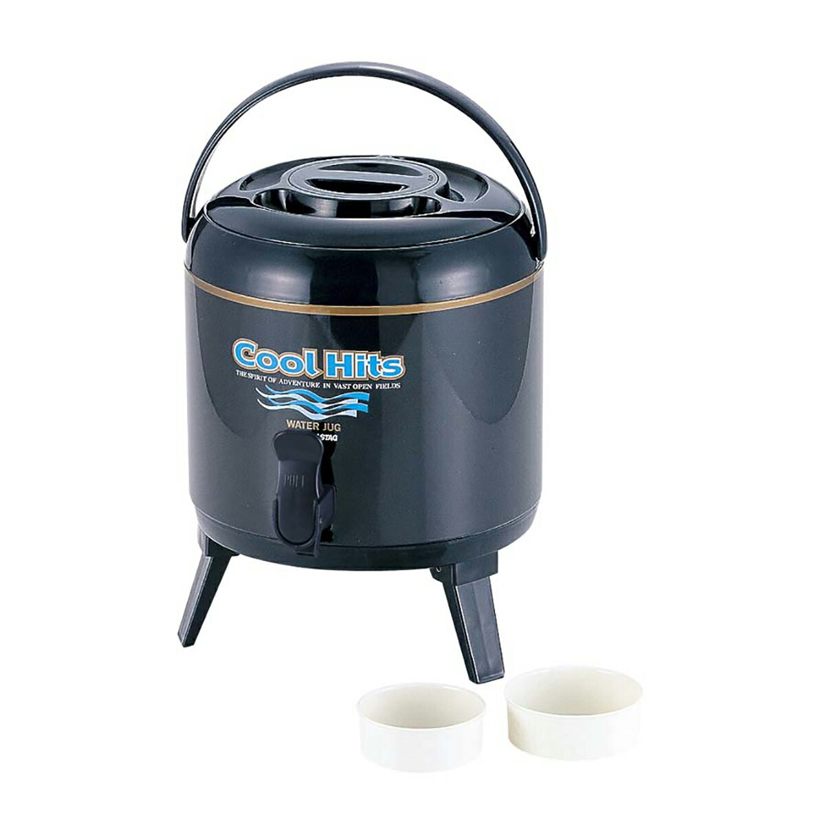 キャプテンスタッグ M5026 クールヒッツ ウォータージャグ 保冷保温対応 ネイビー 6L ウォーターサーバー アウトドア キャンプ M-5026