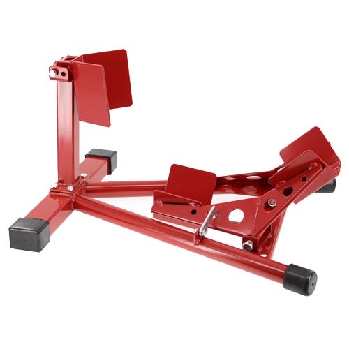 Maintenance Stand - プロツールス 10646236 フロントホイールクランプスタンド レッド 全長640×幅540×高さ160mm 1台 フロントタイヤ用 運搬 保管 カスタムジャパン