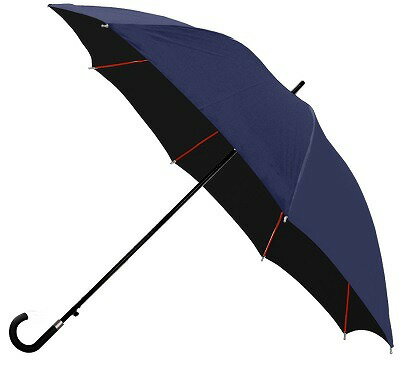 NB-632B-C12 1級遮光 無地カラーグラスファイバー 傘 ブラック 65cm メンズ 紳士用 雨傘 長傘 日傘