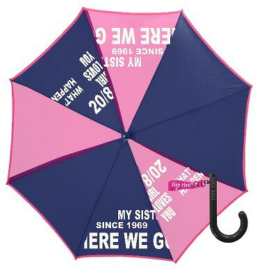 RE-182B-C30 カラーコンビ 子供用傘 ピンク 55cm キッズ 小学生 女の子 雨傘 長傘