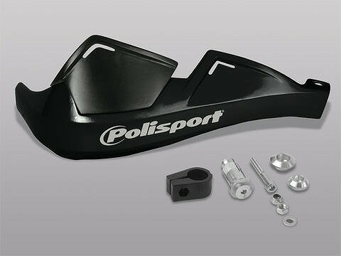 デイトナ 91726 ポリスポーツ ハンドガード ブラック 左右1セット 22.2mm 内径φ13〜φ18 ハンドガードセ..