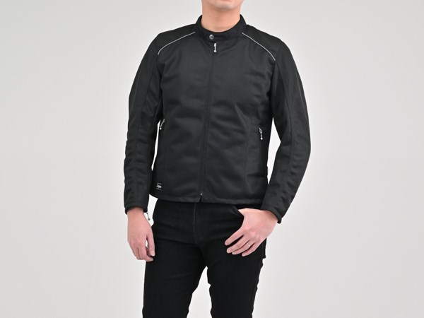 デイトナ 37070 DJ-003 メッシュシングルライダース ブラック M バイク ツーリング 春 夏 ジャケット