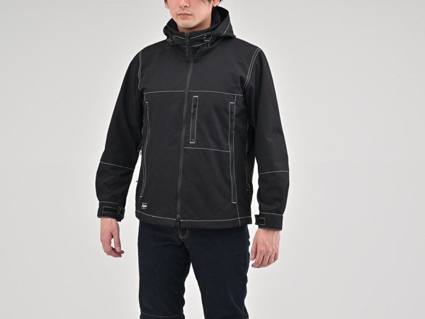 デイトナ 37225 DJ-002 エアインテークパーカー ブラック L バイク ツーリング 春 夏 秋 ジャケット(2)