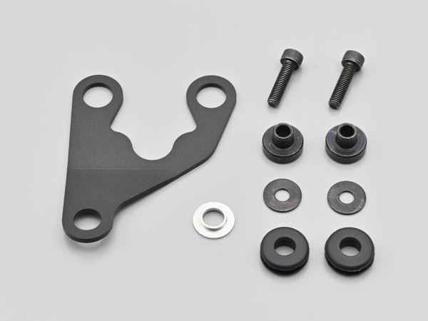 デイトナ 40269 VELONA 防振メーターステー マットブラック 右オフセット(10°曲げ) Φ80/60 バイク