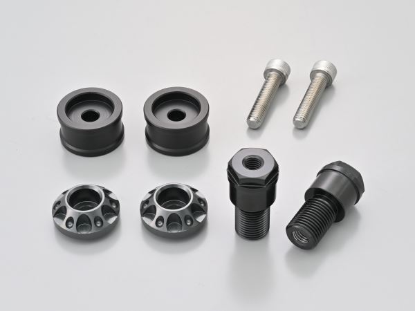 デイトナ 49244 アルミビレット ミドルウェイトバーエンド ファインカット M16タイプ ガンメタ YAMAHA..