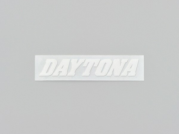デイトナ 21206 DAYTONA カットステッカー ホワイト 95mm×20mm 抜き文字 ロゴ シール