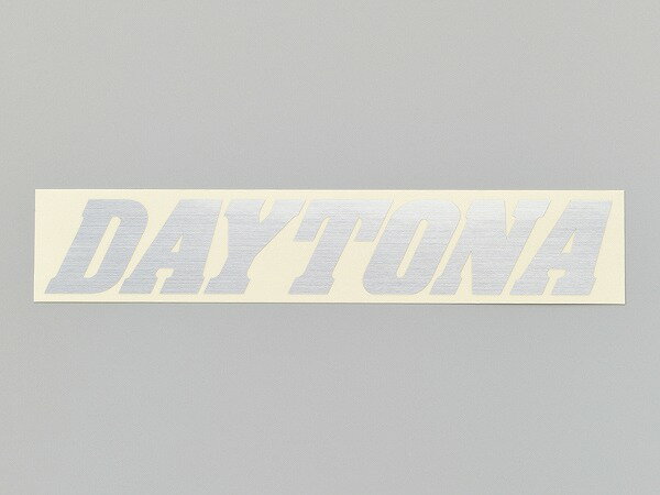 デイトナ 21228 DAYTONA カットステッカー ヘアラインシルバー 155mm×30mm 抜き文字 ロゴ シール