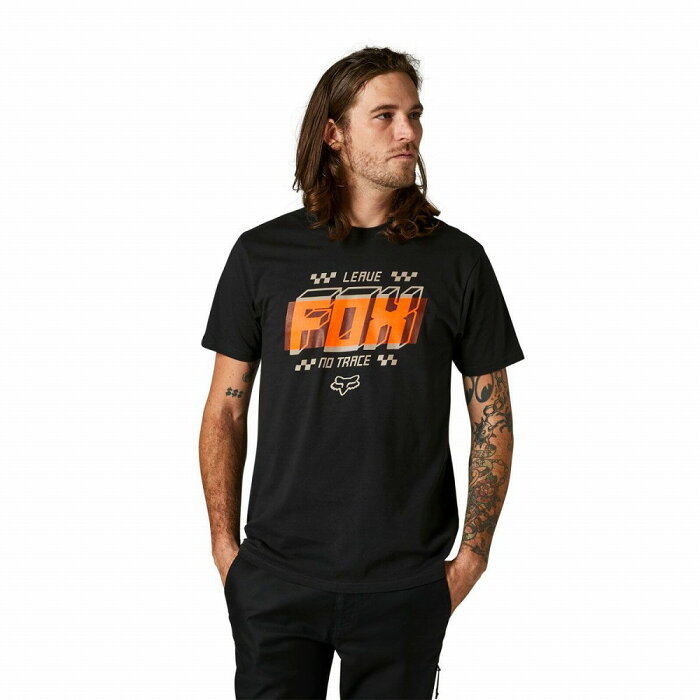 FOX フォックス 28323-001-S プレミアムTシャツ オーバーレイ ブラック Sサイズ 半袖Tシャツ コットン ダートフリーク
