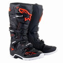 アルパインスターズ 2012114-1030-07 TECH7 エンデューロ ブーツ ブラック/レッドフロー 7(25.5cm) 靴 ツーリング オフロード ダ...