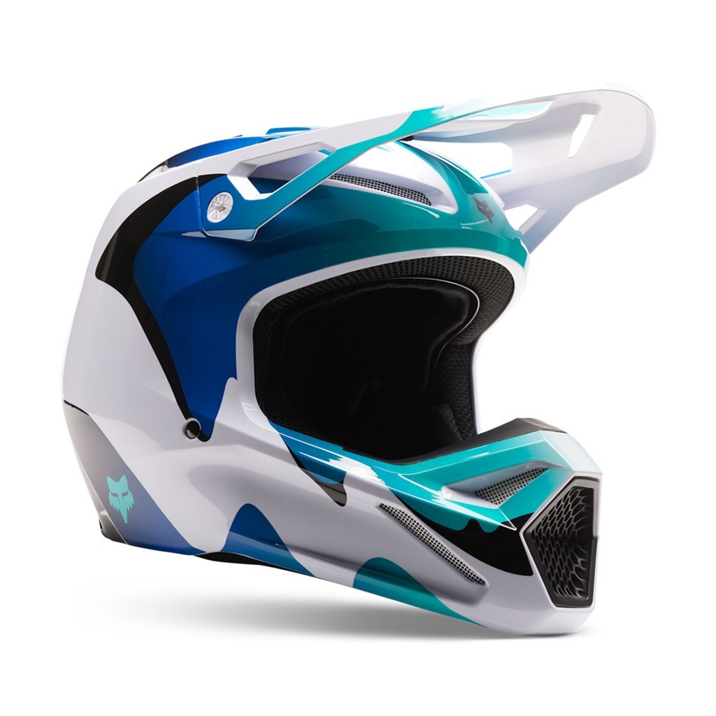 FOX V1 ヘルメット コズミック ブルーベリー バイク頭 防具 軽量