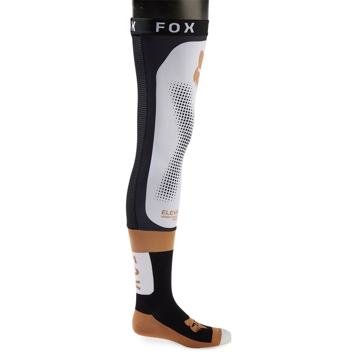 ダートフリーク FOX 31335-018-L ニーブレースソックス ブラック/ホワイト L バイク ライディング インナー 靴下 通気性