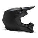 ダートフリーク FOX 31369-255-M V1ヘルメット ソリッド マットブラック バイク ライディング 頭 防具 保護 フルフェイス(2)
