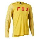 FOX A1057 フレックスエアープロロングスリーブジャージ パールイエロー L バイク ウェア 軽量 冷感 28865-471-L