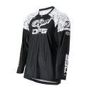 DFG D3141 ワークスジャージ BPMトゥイーク ブラック/ホワイト M バイク ウェア ストレッチ メッシュ 通気性 DG0731-102-009