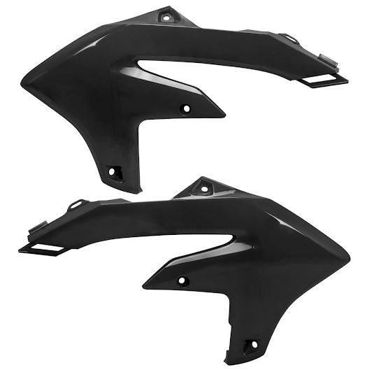 UFO F1957 ラジエターシュラウド ブラック YZF250F/450F バイク UF-4892-001