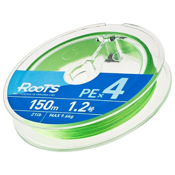 GOSEN ゴーセン GMR4LG2010 ROOTS ルーツ PE×4 ライトグリーン 1.0号(17lb) 200m 釣り糸 ライン ハリス マルチパーパス 釣り つり 釣具 009893