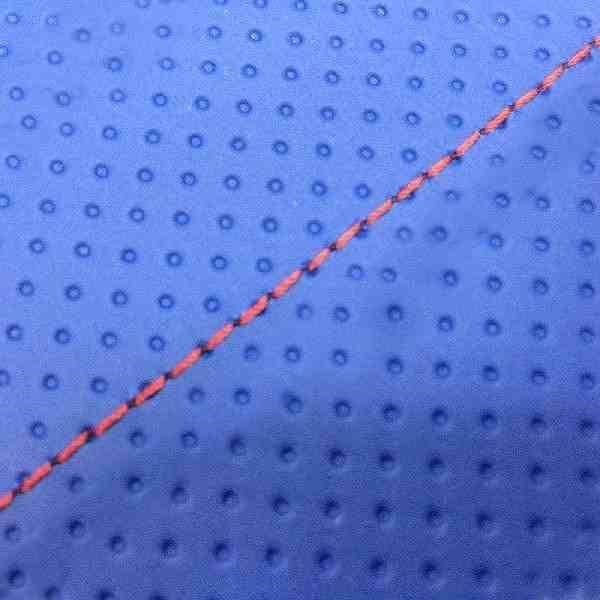 グロンドマン GH68HC260S40 国産シートカバー 張替タイプ エンボスブルー/赤ステッチ リード80SS バイク/二輪車用