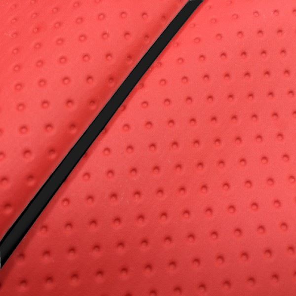 グロンドマン GH76SC380P10 国産シートカバー 張替タイプ フルエンボスレッド/黒パイピング レッツ4 バイク/二輪車用
