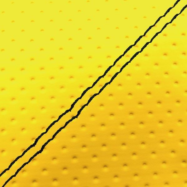 グロンドマン GH15HC400SW10 国産シートカバー フルエンボスイエロー/黒ダブルステッチ 張替タイプ ディオ(AF18/25) バイク/二輪車用