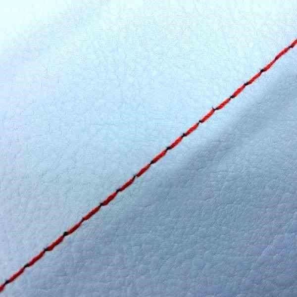 グロンドマン GH25HC340S40 国産シートカバー 張替タイプ ライトブルー/赤ステッチ タクト(AF24) バイク/二輪車用