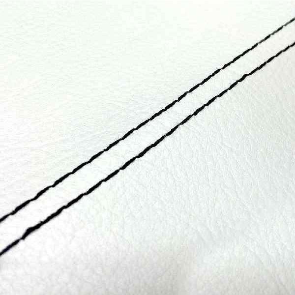 グロンドマン GH26HC20SW10 国産シートカバー 張替タイプ 白/黒ダブルステッチ タクト(AF30) バイク/二輪車用