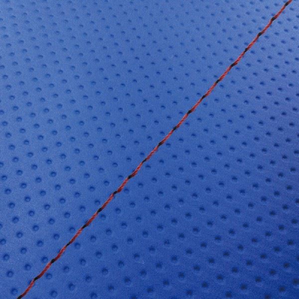 グロンドマン GH28YC390S40 国産シートカバー 張替タイプ フルエンボスブルー/赤ステッチ BJ(ベーシックジョグ) バイク/二輪車用