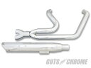 Drag Specialties ドラッグスペシャリティーズ 1800-0493 パイソン 2in1マフラー 86年以降ソフテイル用 ガッツ クローム 1800...