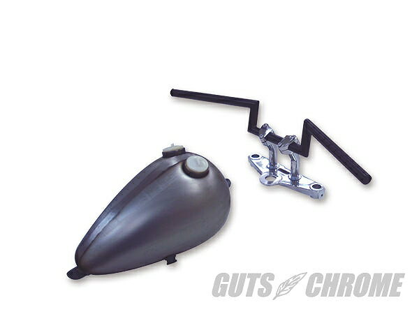 GUTS CHROME ガッツ クローム 2051-0103 ブラック Zバー 4インチ ヘコミ無し ガッツ クローム 2051-0103