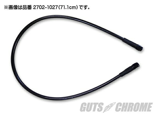 GUTS CHROME ガッツ クローム 2702-1029 ブレーキホース ブラックフィッティング 38インチ ガッツ クローム 2702-1029