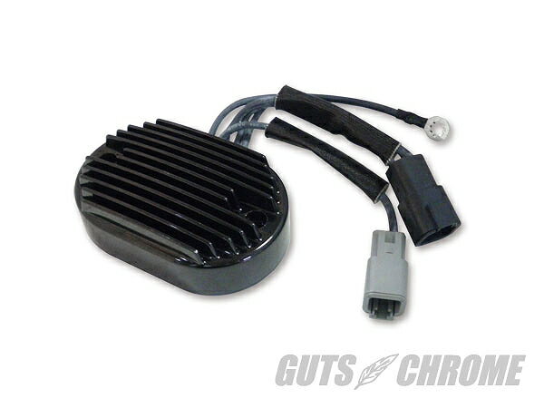 【セール対象品】GUTS CHROME ガッツ クローム 8600-8370 レギュレーター 07ソフテイルモデル用 黒 ガッツ クローム 8600-8370