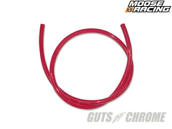 MOOSE RACING ムースレーシング 0706-0243 フューエルホース レッド 内径 1/4"(約6mm) 1本入 ガッツク..