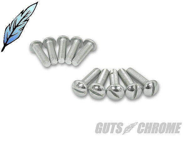 GUTS CHROME ガッツ クローム 2-063 スロッテッドボルト ジンク 粗目 3/8-16 x1-1/2【10本セット】□ ガッツ クローム