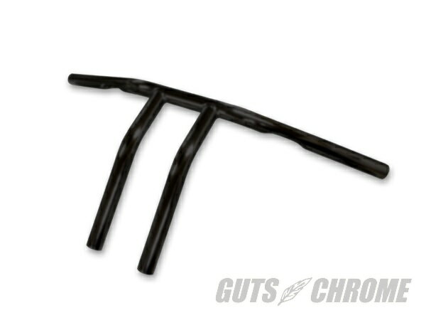 GUTS CHROME ガッツクローム 2050-0213 ハンドルバー Tバープルバック ヘコミ有 ブラック 10インチ 82..