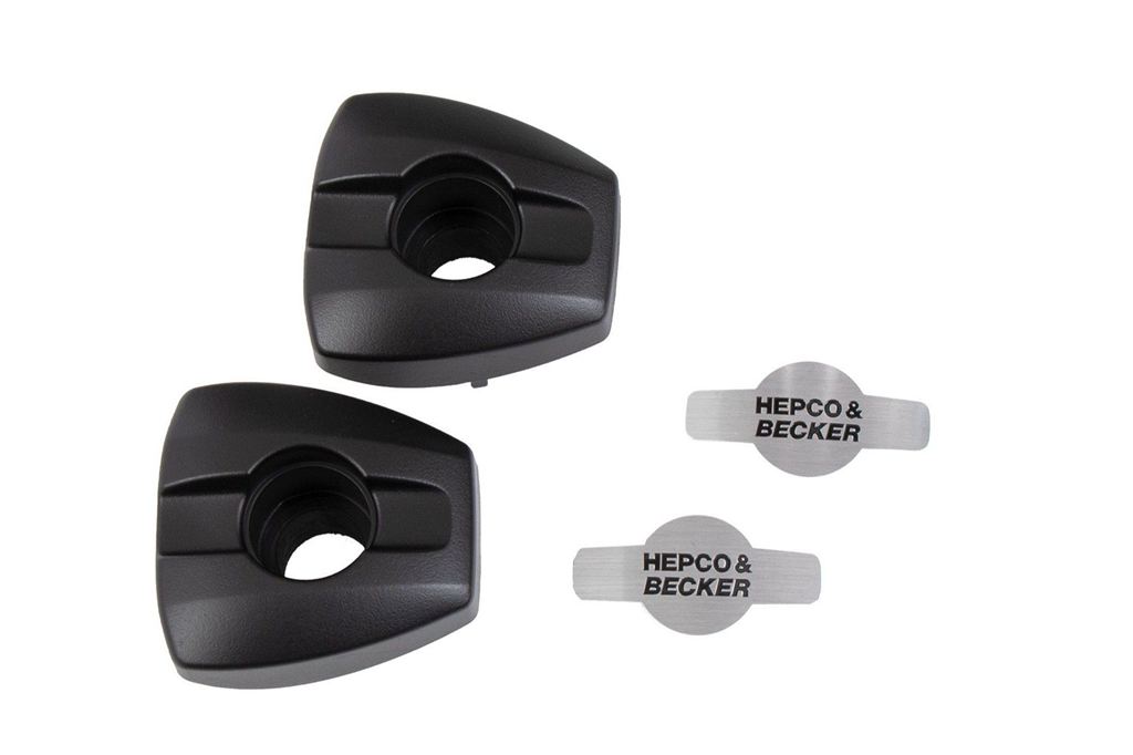 ヘプコ&ベッカー 5070050 リペア NEWクラッシュパッド ブラック 左右セット エンジンガード 外装 リペアパッド HEPCO&BECKER