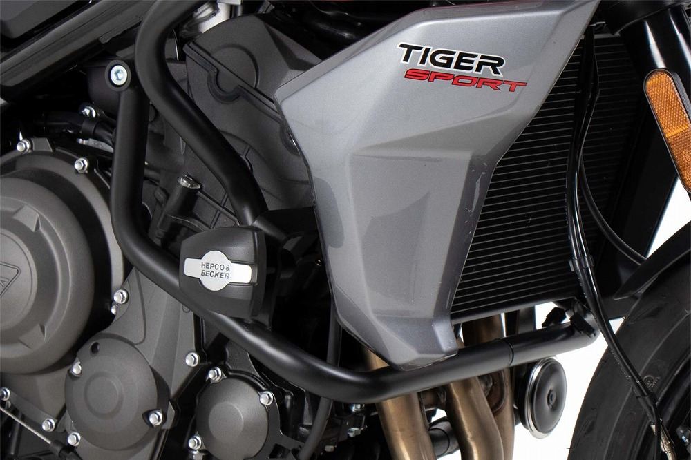 ヘプコ&ベッカー 5017636-00-01 エンジンガード ブラック トライデント660 タイガースポーツ660 保護 外装 パーツ HEPCO&BECKER