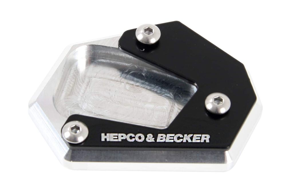 ヘプコ&ベッカー 42119543-00-91 サイドスタンド エンラージメント シルバー/ブラック CL250 CL500 スタンドプレート 転倒防止 拡張 HEPCO&BECKER